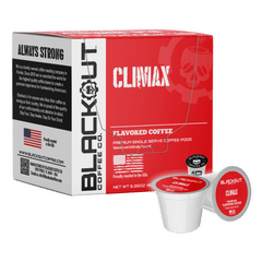 CLIMAX FLAVORED COFFEE PODS 18CT