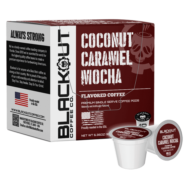 COCONUT CARAMEL MOCHA FLAVORED COFFEE PODS 18CT