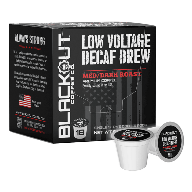 LOW VOLTAGE DECAF COFFEE PODS 18CT