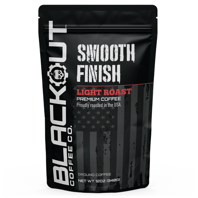Smooth Finish Coffee Bag 12oz Blackout Coffee