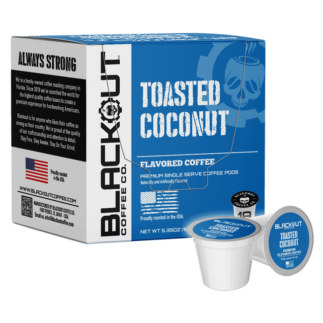 TOASTED COCONUT FLAVORED COFFEE PODS 18CT