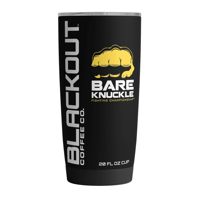 20 OZ Tumbler with printed Bare Knuckle BKFC