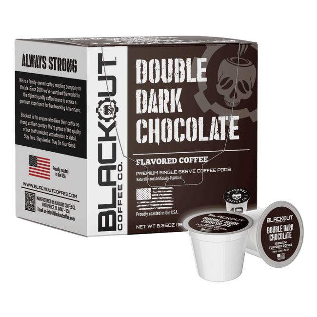 DOUBLE DARK CHOCOLATE - FLAVORED COFFEE PODS 18CT