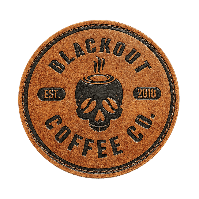Blackout Leather Morale Patch