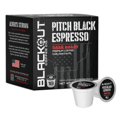 PITCH BLACK ESPRESSO COFFEE PODS 18CT