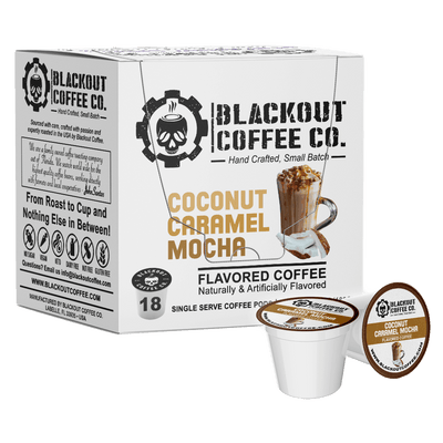 COCONUT CARAMEL MOCHA FLAVORED COFFEE PODS 18CT