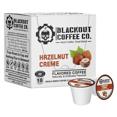 HAZELNUT CREME FLAVORED COFFEE PODS 18CT