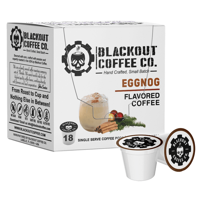 EGGNOG FLAVORED COFFEE PODS 18CT