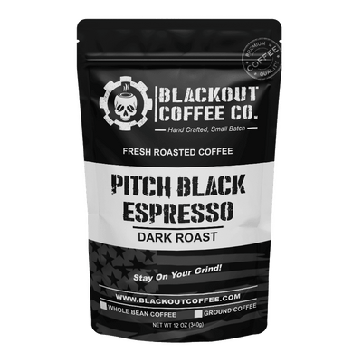 Pitch Black Espresso Coffee Bag 12oz