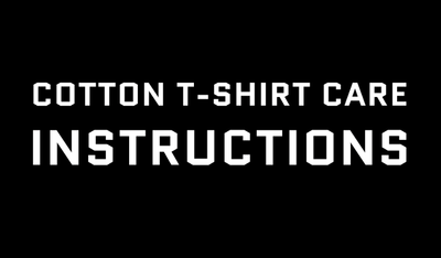 Care Instructions for a 100% Cotton T-Shirt