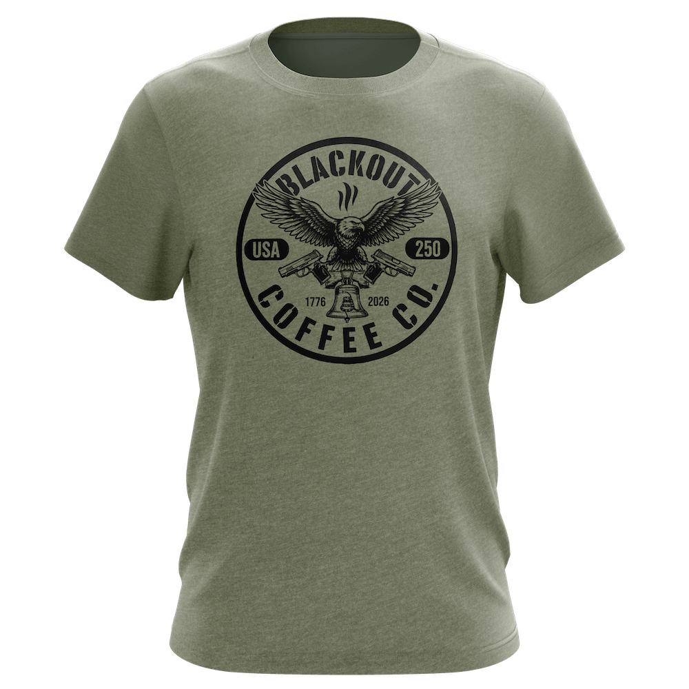 250th Anniversary Eagle T-Shirt – Blackout Coffee Co