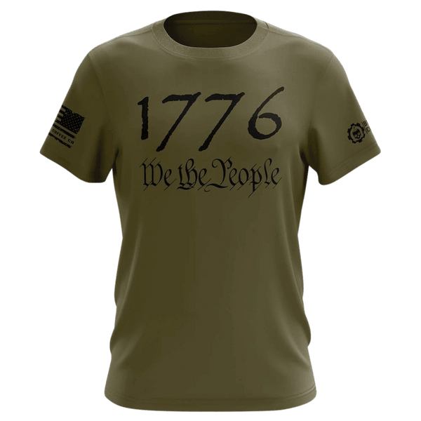 1776 We The People Mili Green T-Shirt