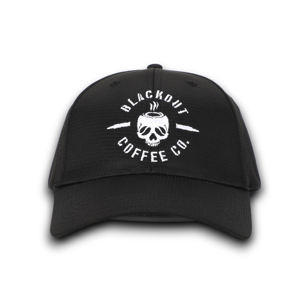TACTICAL OPS cap  with BLACKOUT COFFEE loggo and FITTED HAT