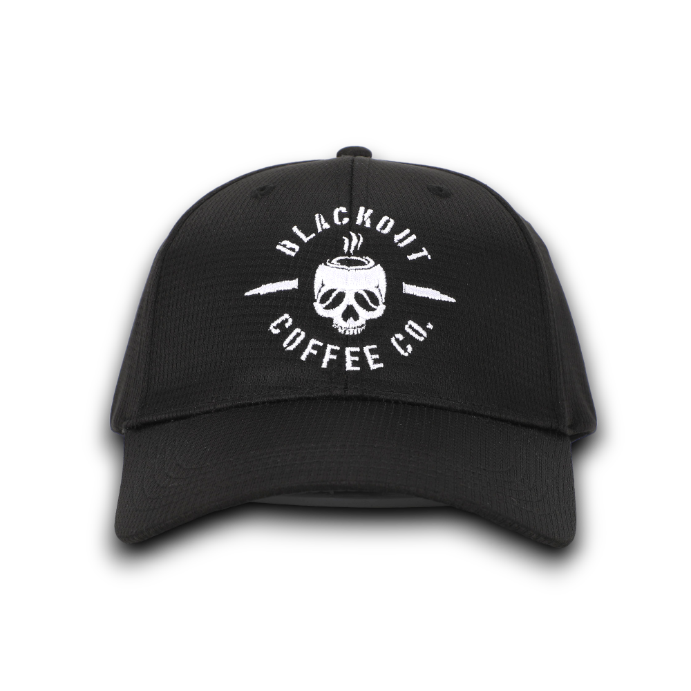 TACTICAL OPS BLACKOUT COFFEE FITTED HAT
