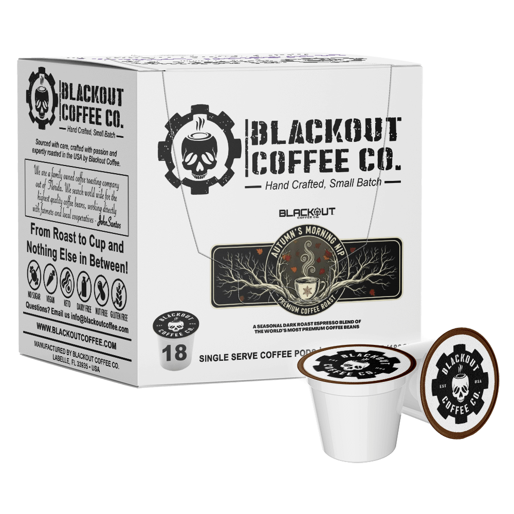 AUTUMN'S MORNING NIP DARK ROAST PODS 18CT