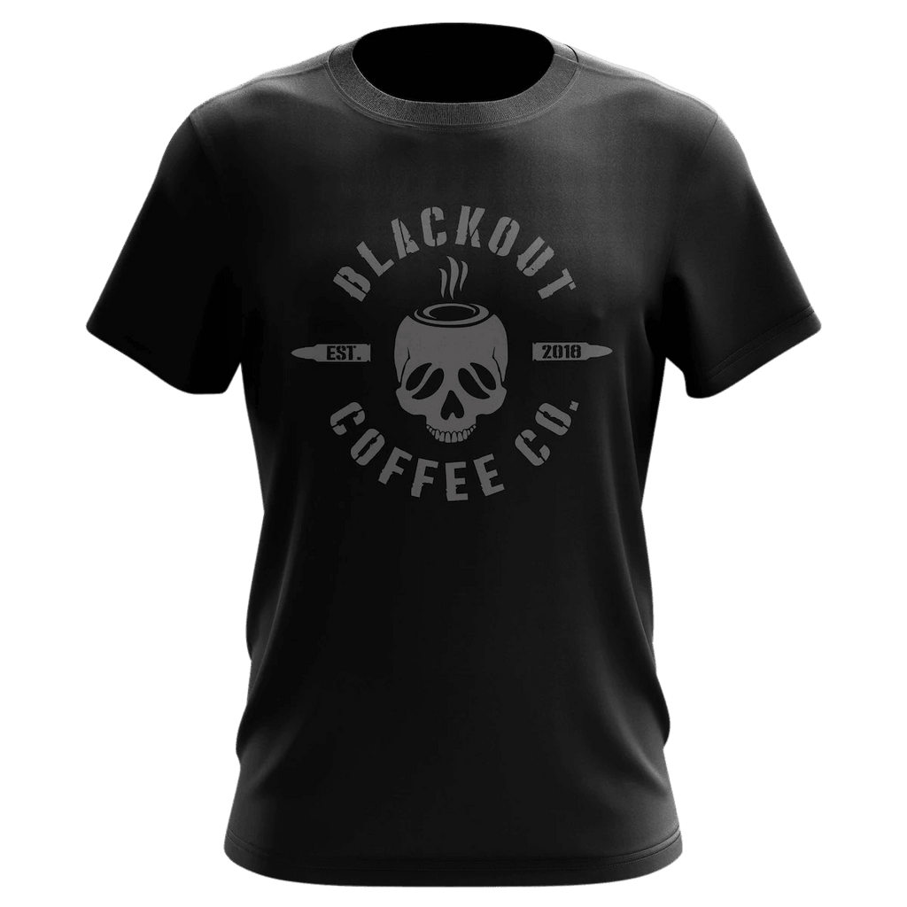 トップス ok.soon original logo t shirt black BOCC Logo & DTOM Flag Black T-Shirt – Blackout Coffee Co