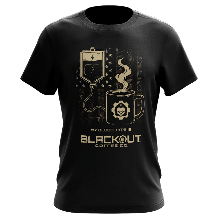 My Blood Type is Coffee T-Shirt – Blackout Coffee Co