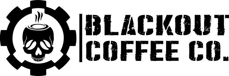 Blackout Coffee Logo Vinyl Decal - Horizontal