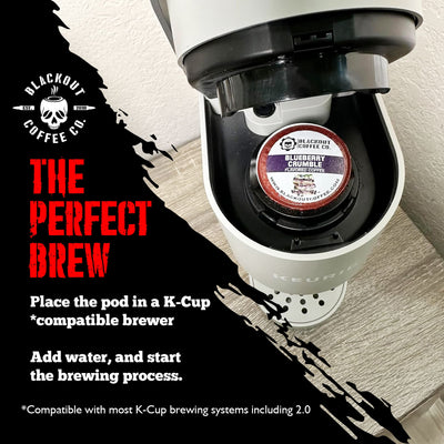 BLUEBERRY CRUMBLE FLAVORED COFFEE PODS 18CTk-CUPS
