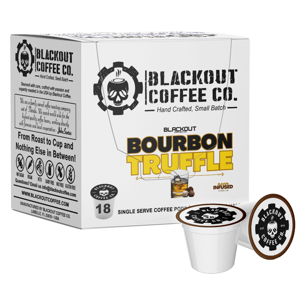 BOURBON TRUFFLE FLAVORED COFFEE PODS 18CT