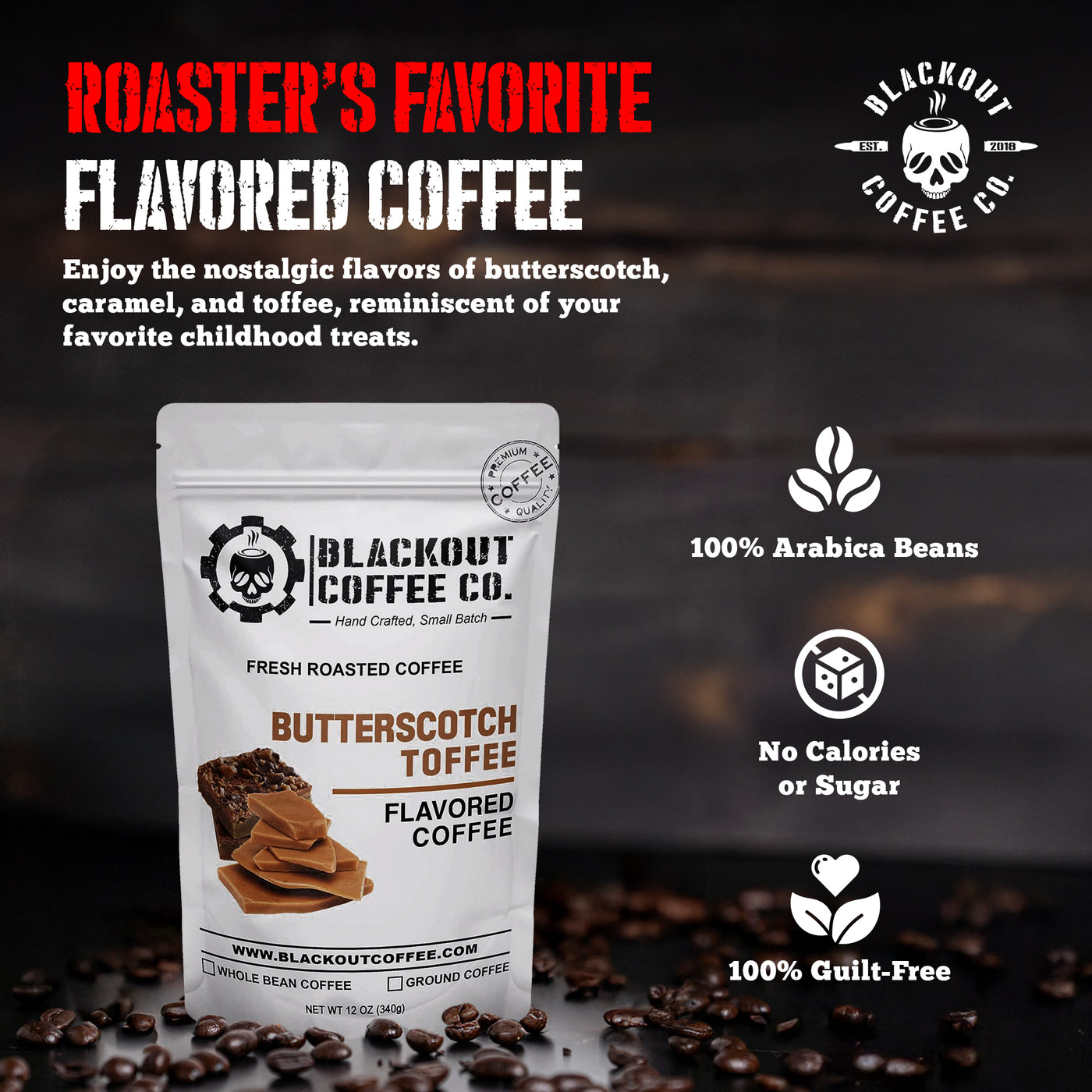 Butterscotch Toffee Flavored Coffee