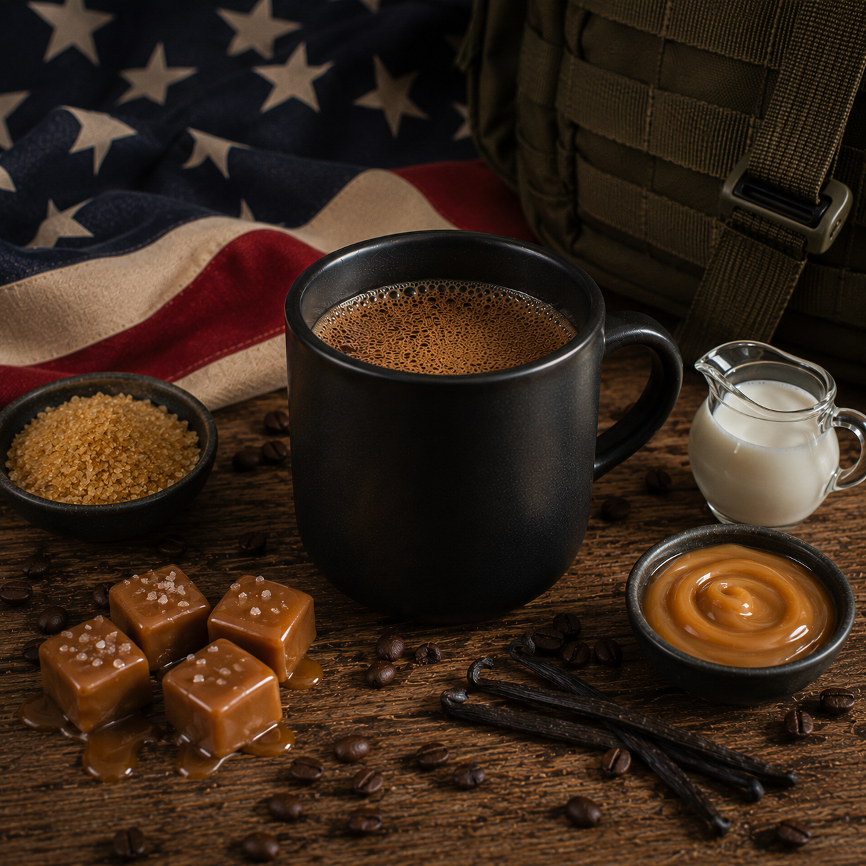Fresh brewed premium blackout coffee