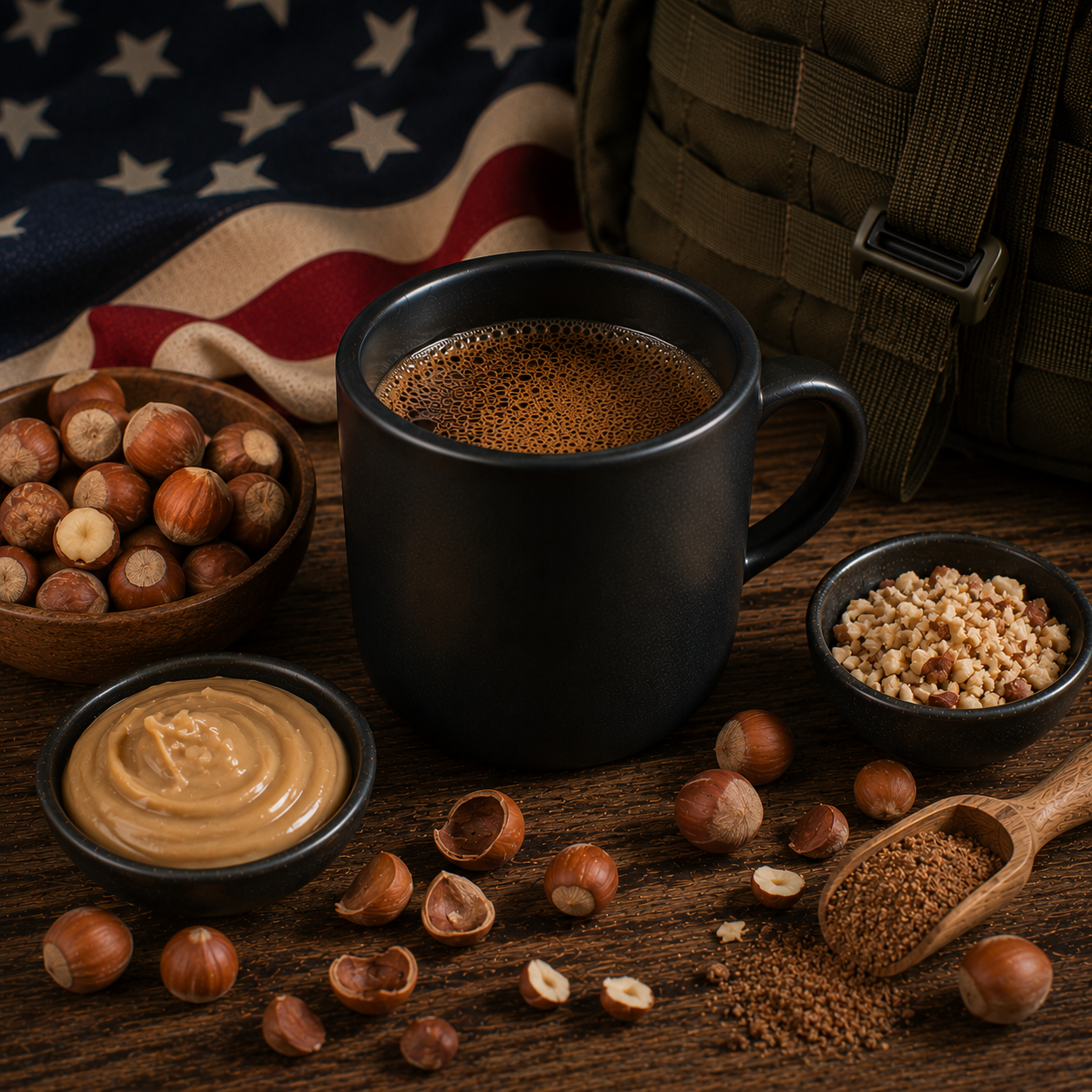 Fresh brewed premium blackout coffee