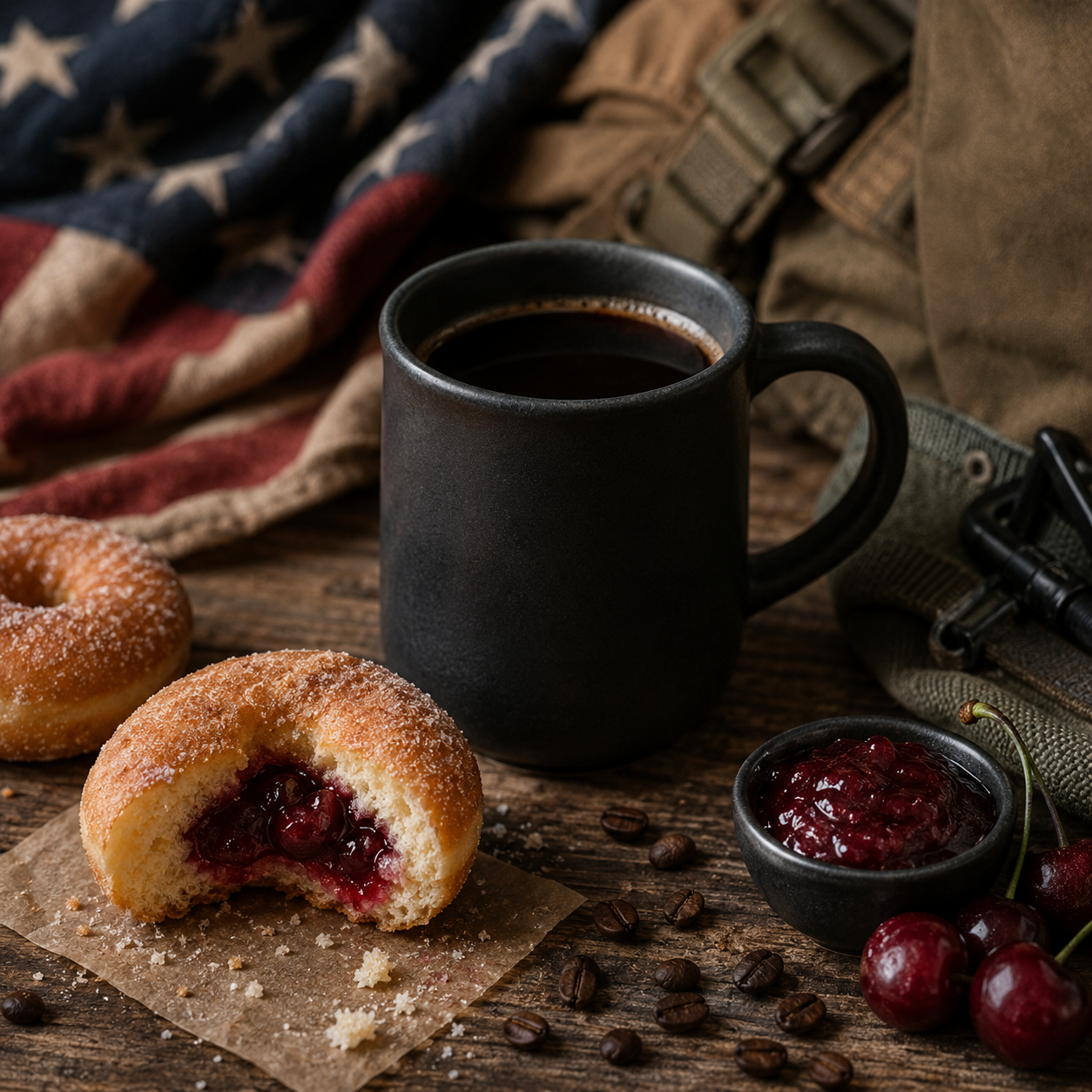 Fresh brewed premium blackout coffee
