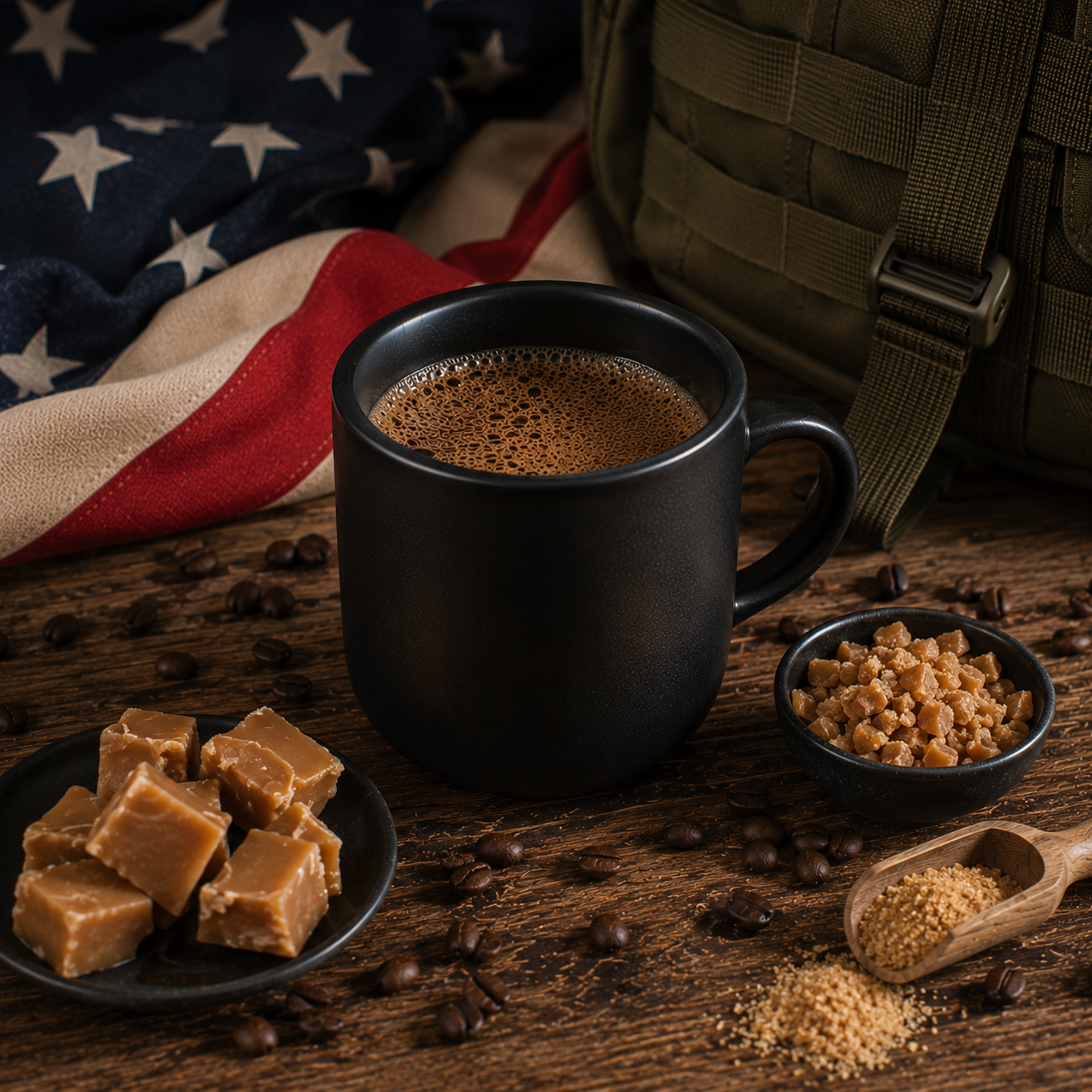 Fresh brewed premium blackout coffee