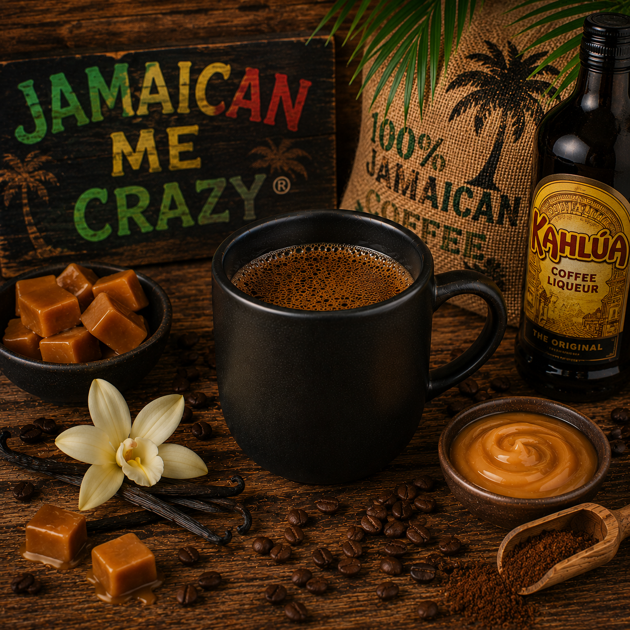 Fresh brewed premium blackout coffee