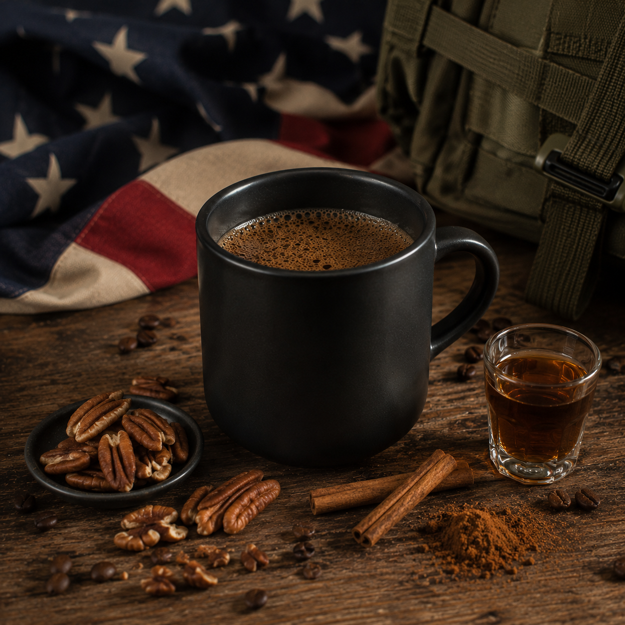 Fresh brewed premium blackout coffee