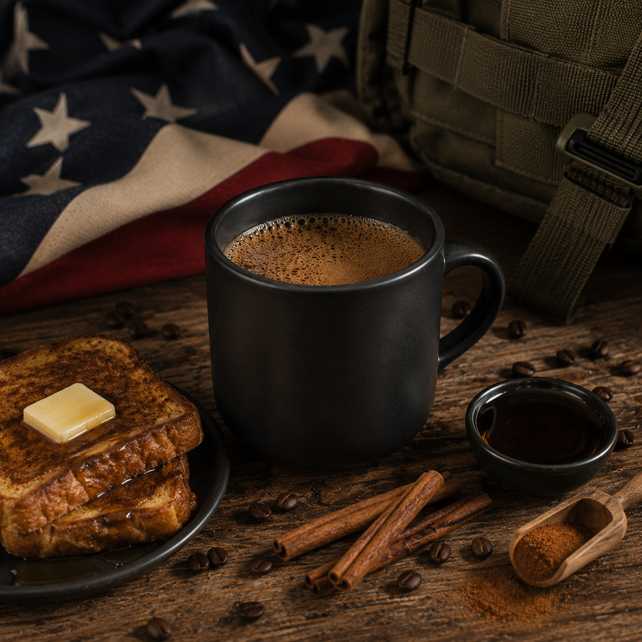 Fresh brewed premium blackout coffee