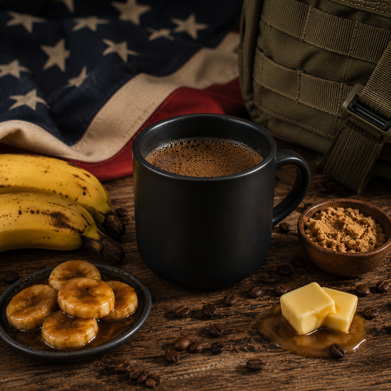 Fresh brewed premium blackout coffee