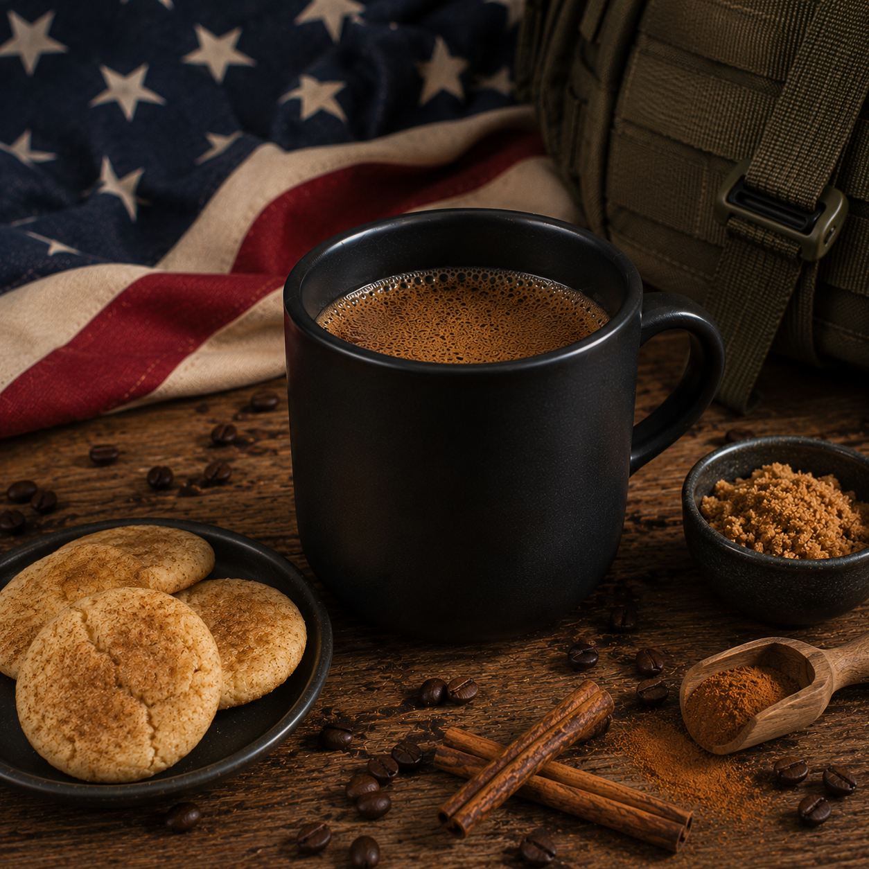 Fresh brewed premium blackout coffee