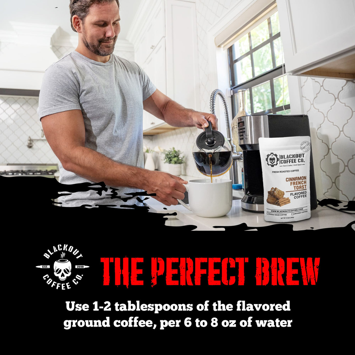 Cinnamon French Toast Flavored Coffee 100% arabica beans brew