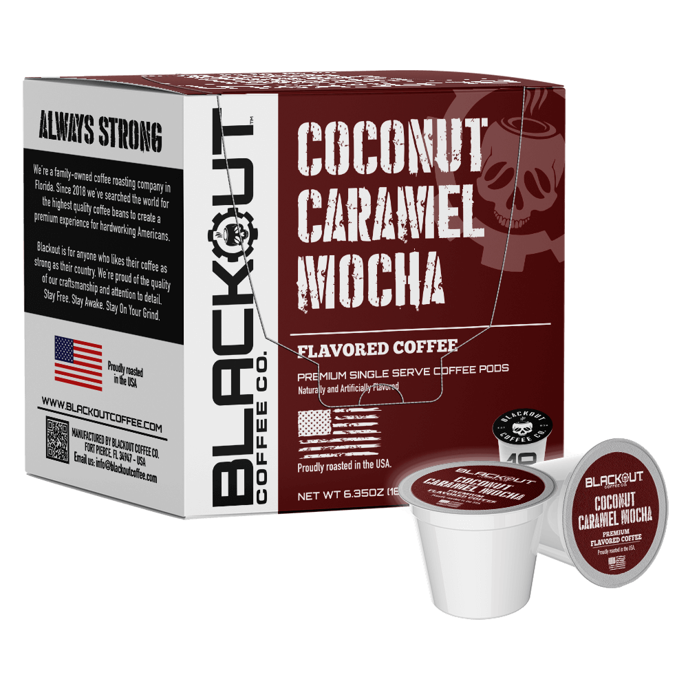 COCONUT CARAMEL MOCHA FLAVORED COFFEE PODS 18CT