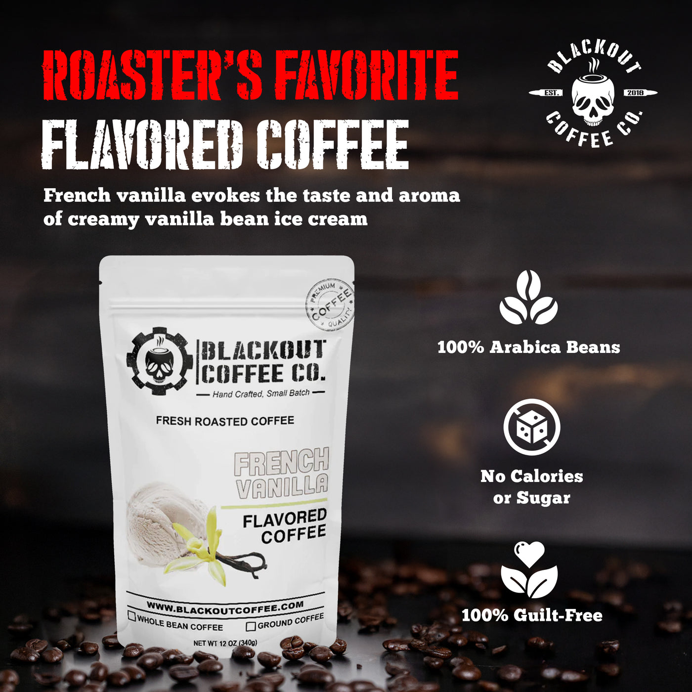 French Vanilla Flavored Coffee 12 oz