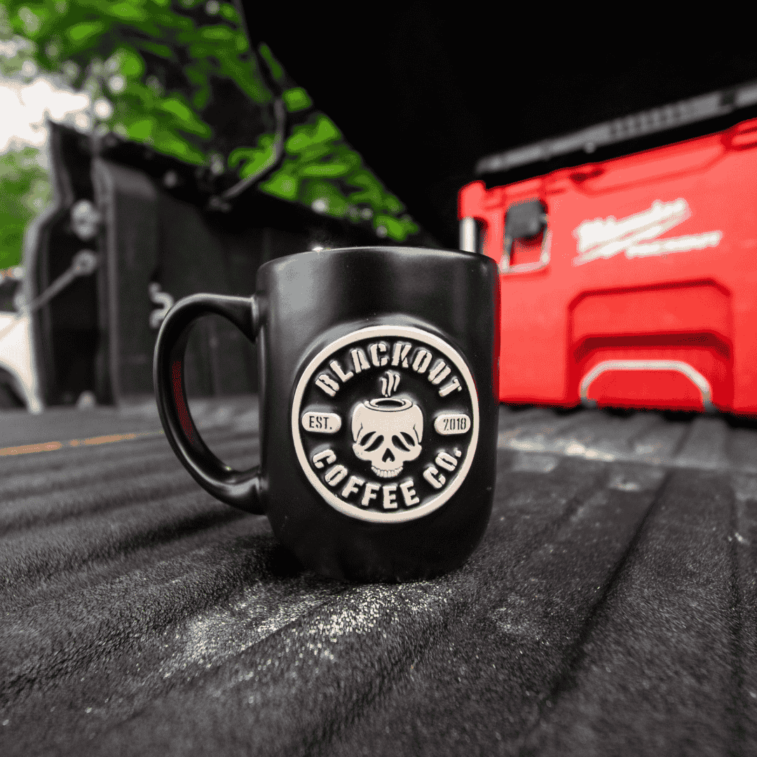 coffee mug blackout on pickup