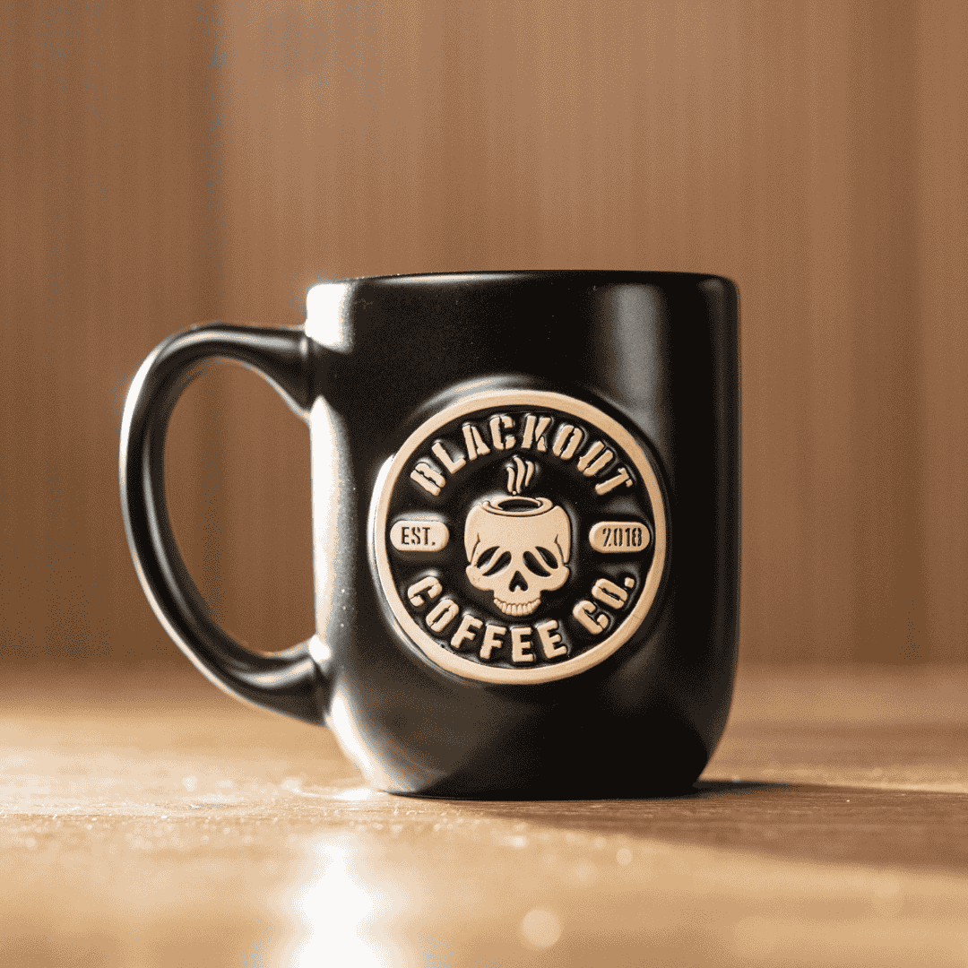coffee mug of Blackout coffee black
