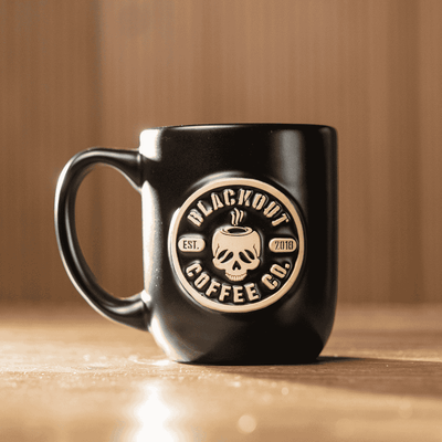 coffee mug of Blackout coffee black
