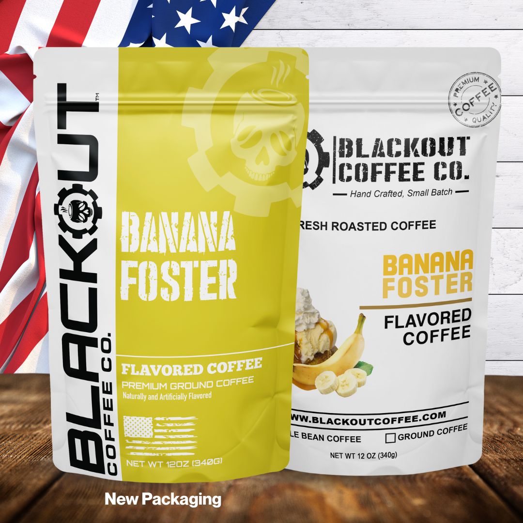 Banana Foster Flavored Coffee – Blackout Coffee Co