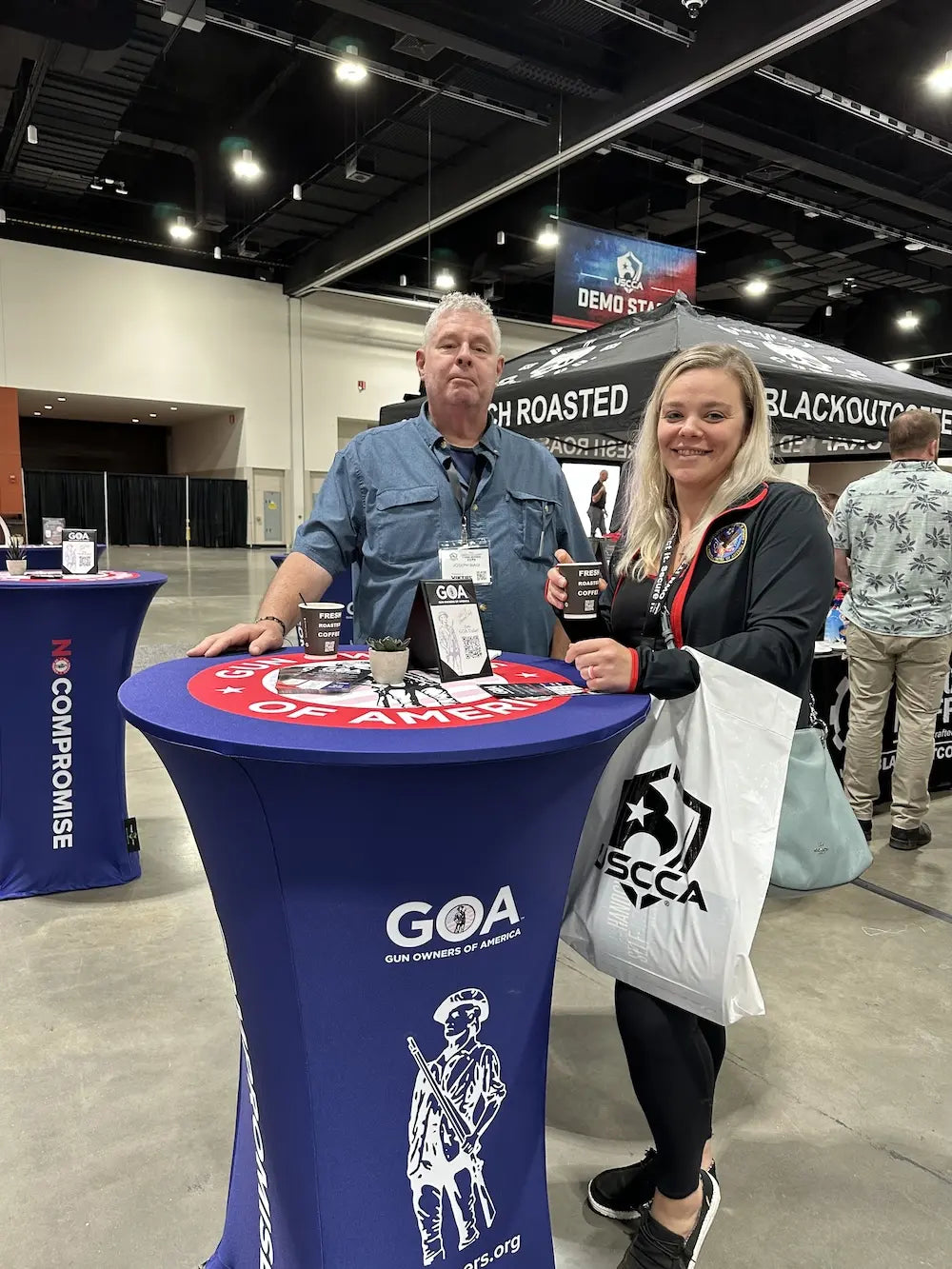 Blackout Coffee at an event alongside Gun Owners of America