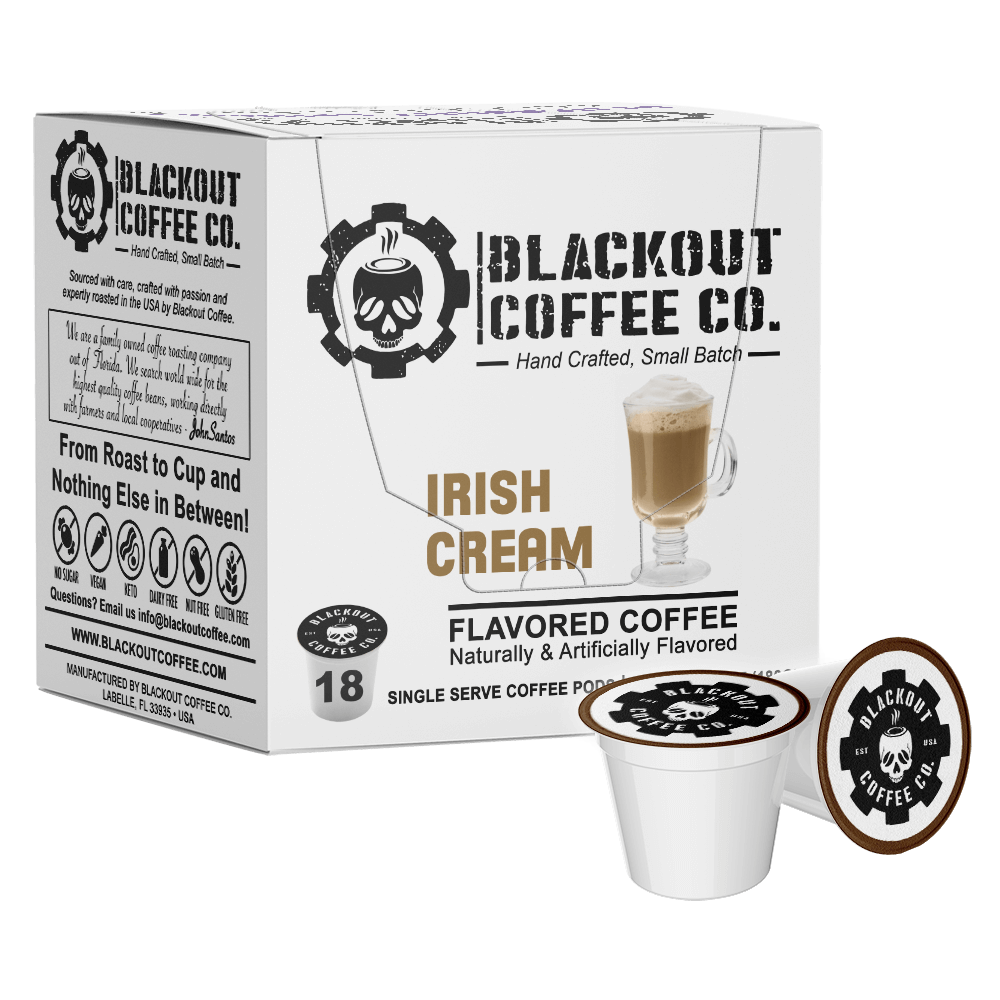 IRISH CREAM FLAVORED COFFEE PODS 18CT