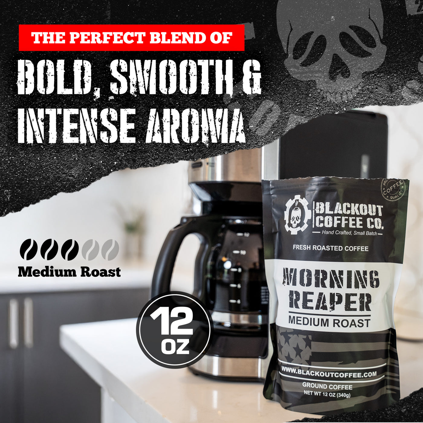 Morning Reaper Coffee smooth & Intense aroma
