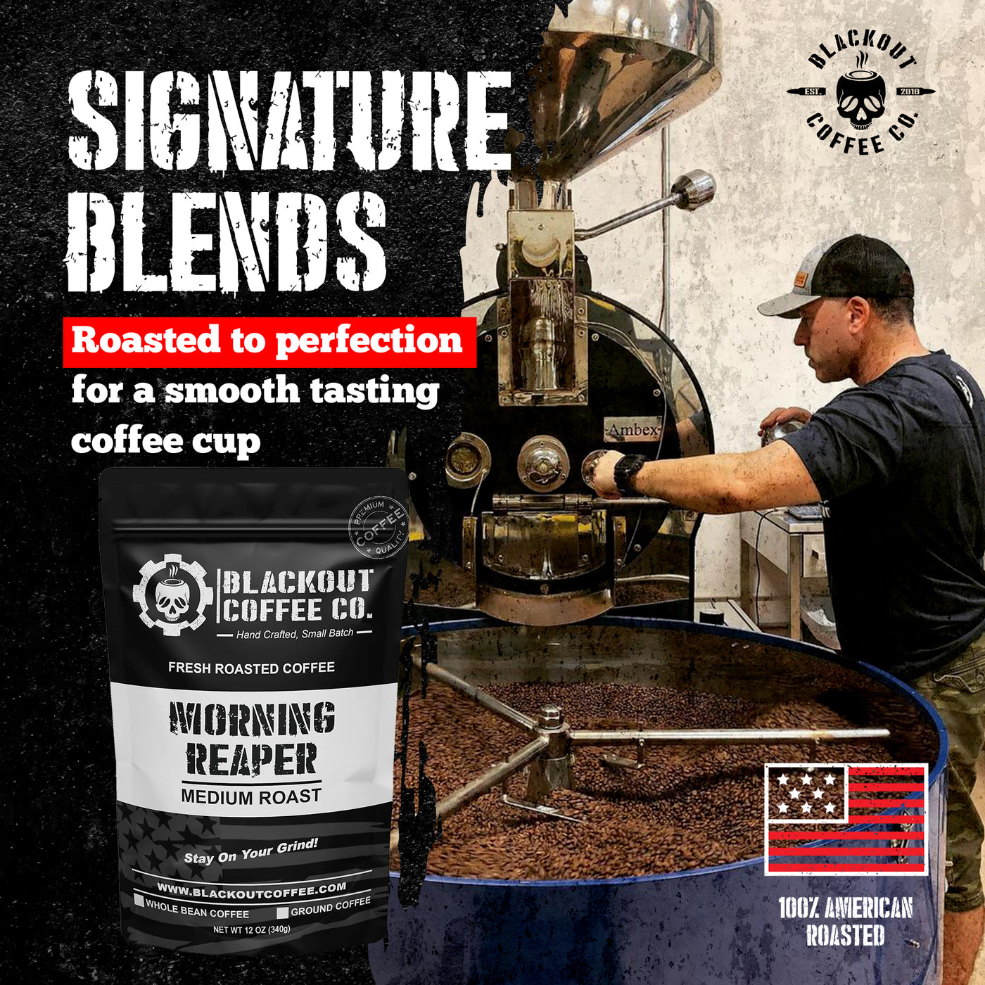 Morning Reaper Coffee 100% American Roasted