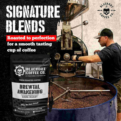 Brewtal Awakening Coffee Bag 12oz dark roast