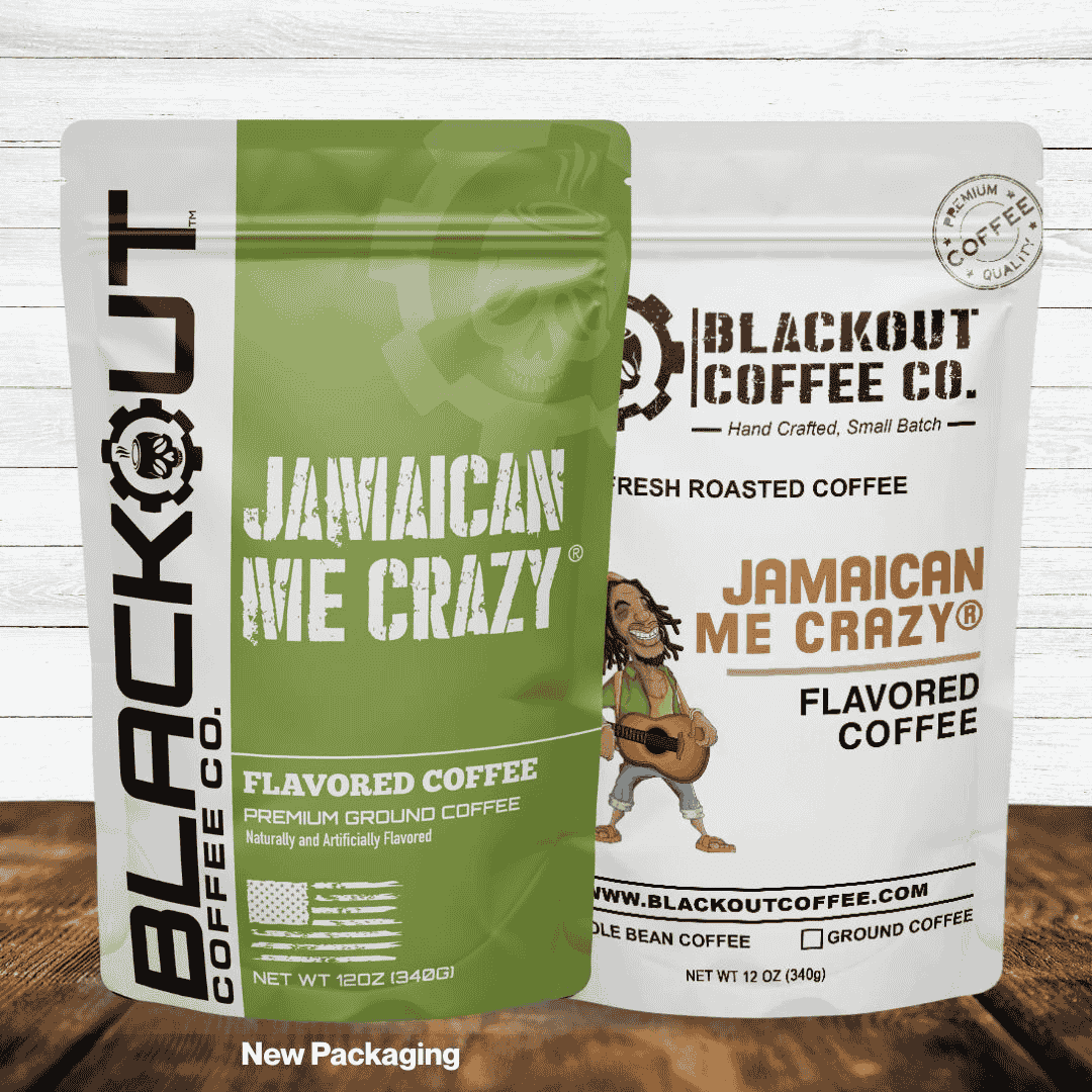 Jamaican Me Crazy® Flavored Coffee Bag 12oz by blackout coffee
