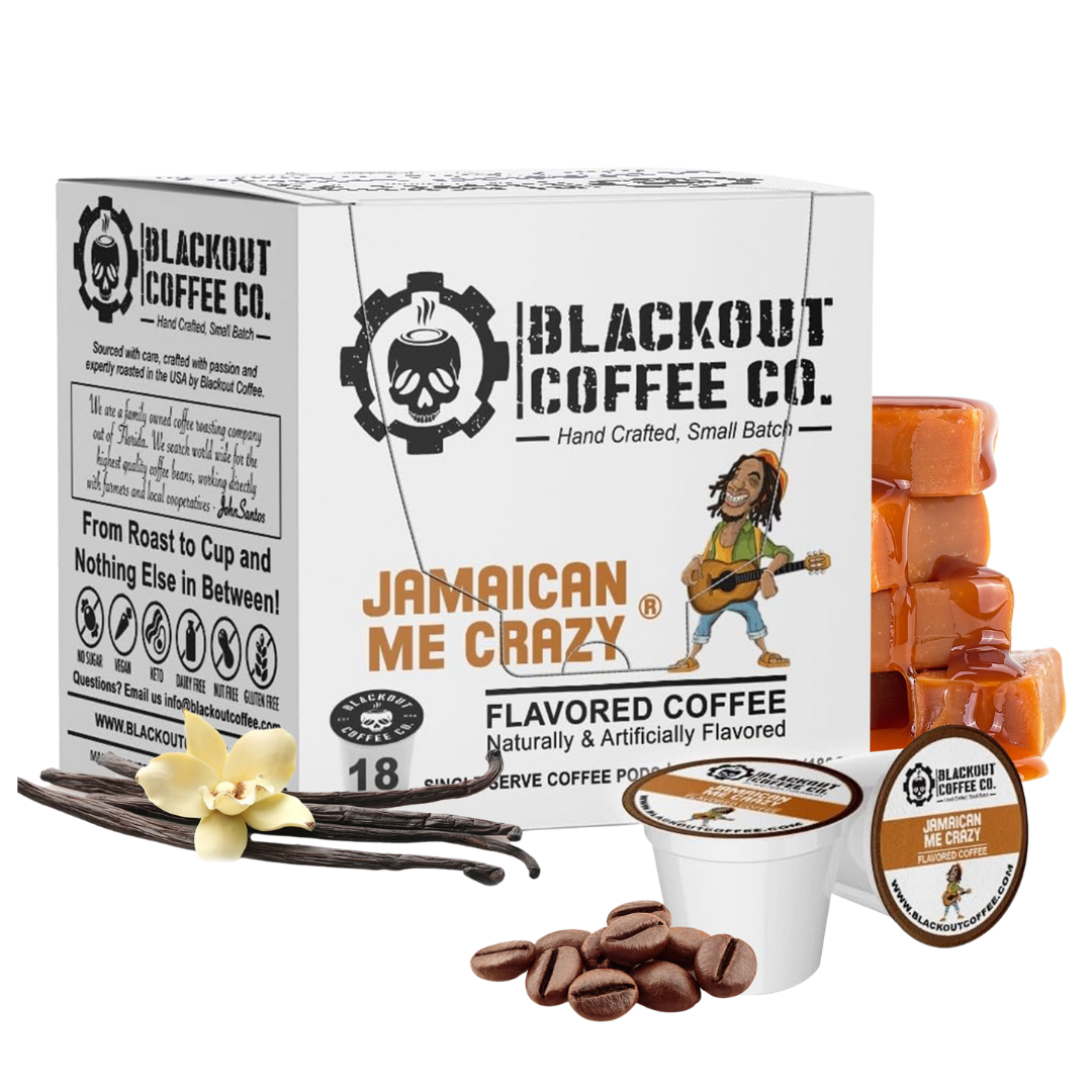 JAMAICAN ME CRAZY® FLAVORED COFFEE PODS 18CT
