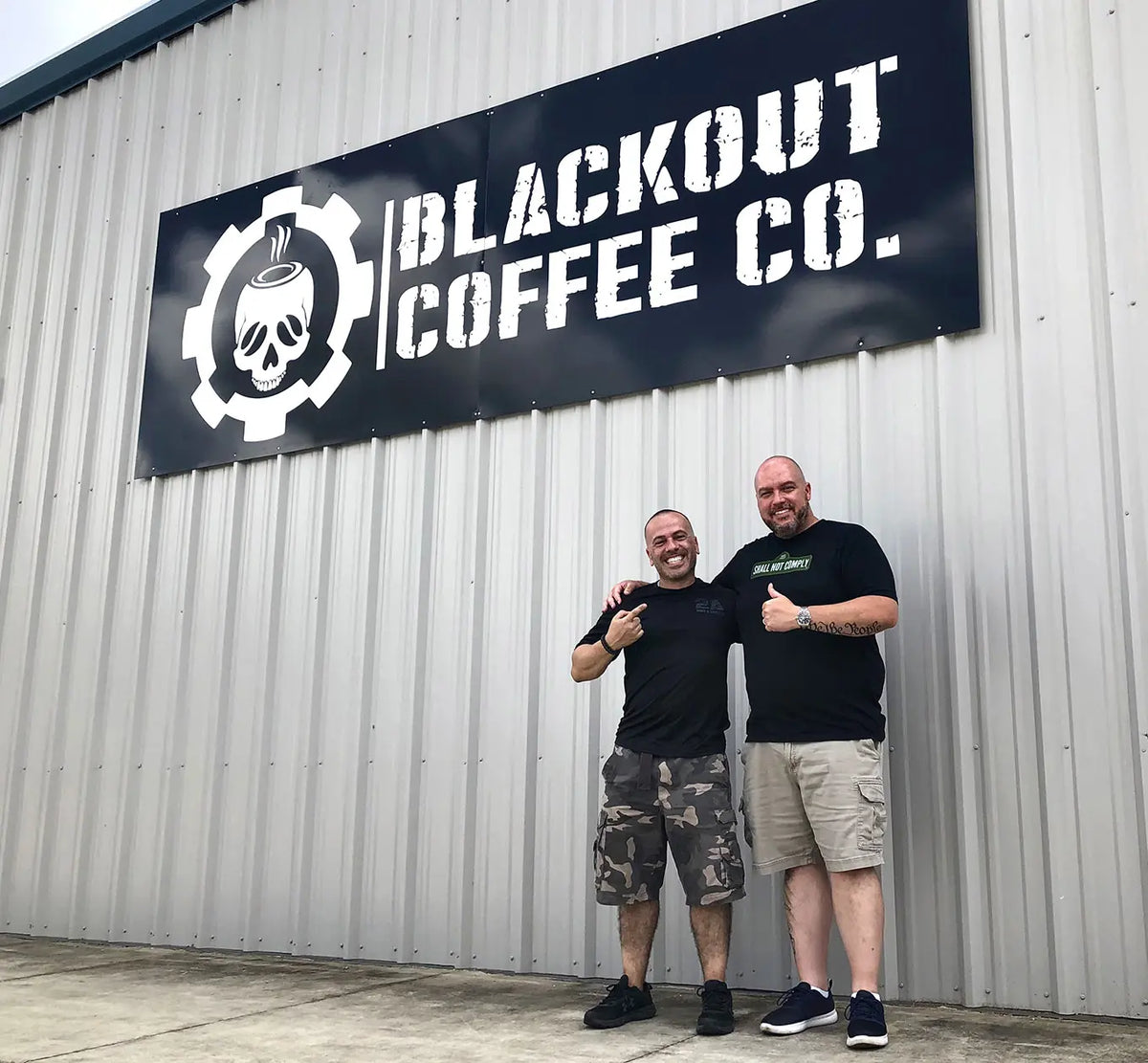 John Santos and Jared Yanis together at Blackout Coffee