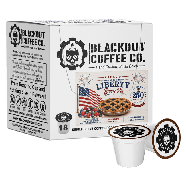 LIBERTY BERRY PIE FLAVORED COFFEE PODS 18CT